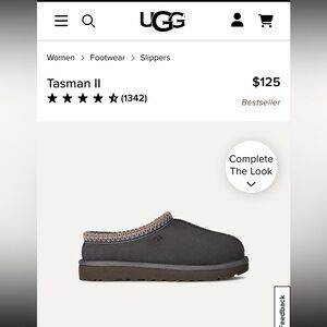 UGG Tasman II women’s  Slippers - grey with Colorful Trim